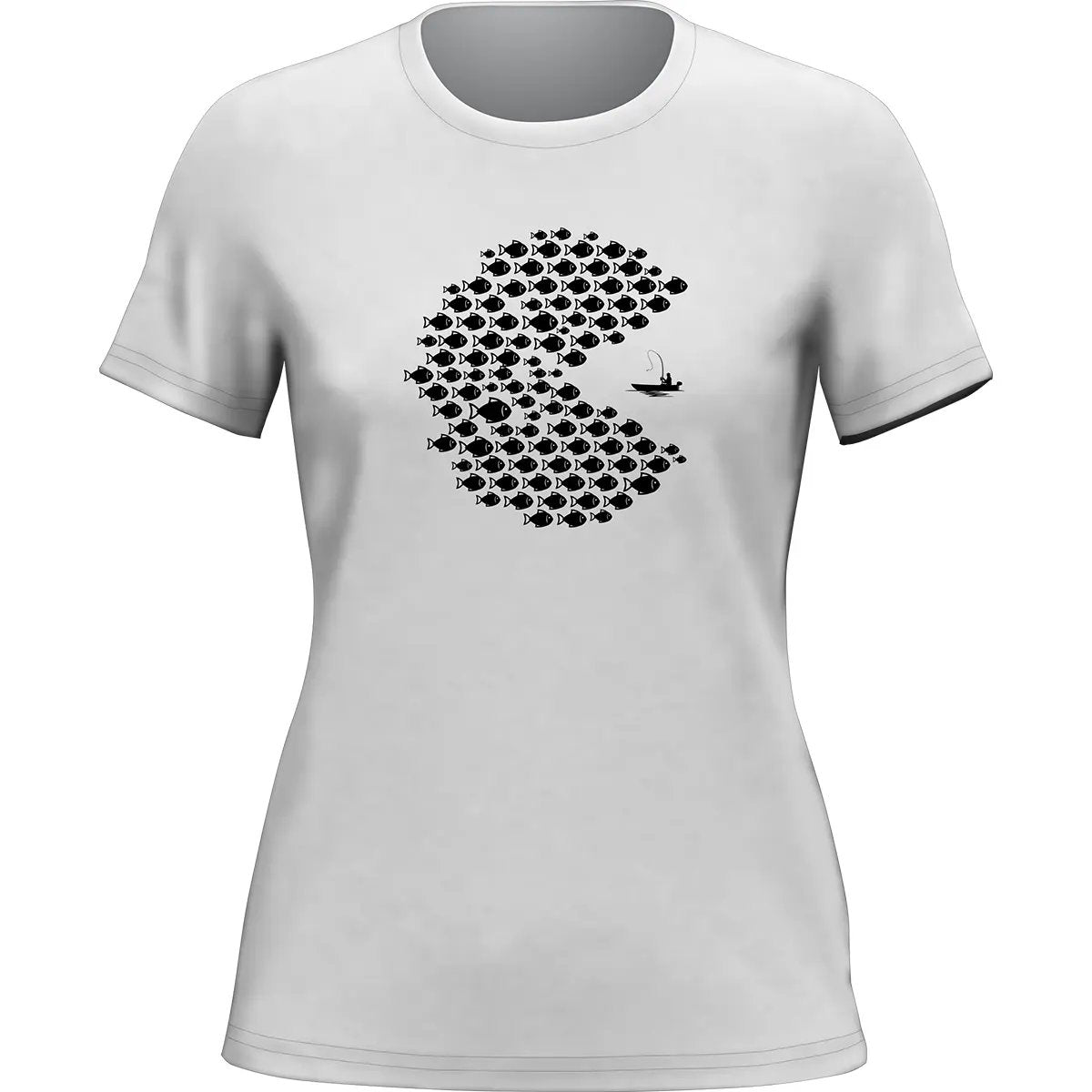 Fishing Pacman Style T-Shirt for Women