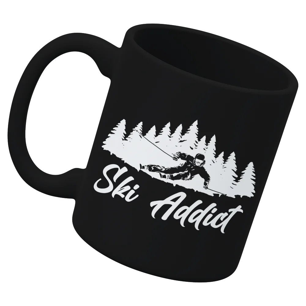 Ski Addict White Coffee Mug