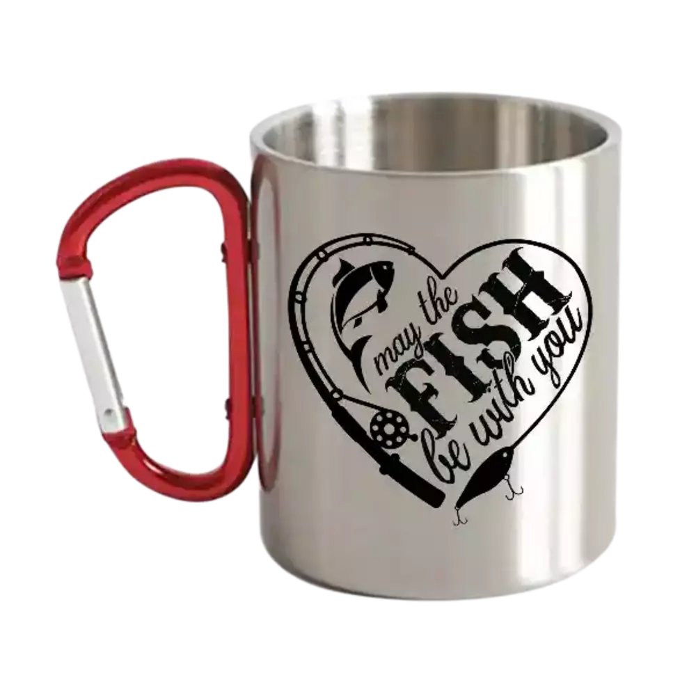 May The Fish Be With You Carabiner Mug 12oz