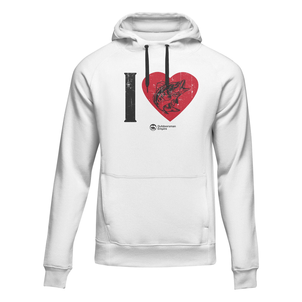 I love Fishing' Adult Fleece Hooded Sweatshirt