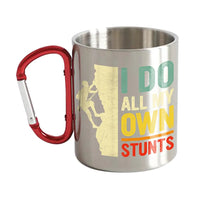 Thumbnail for Climbing I Do All My Own Stunts Carabiner Mug 12oz