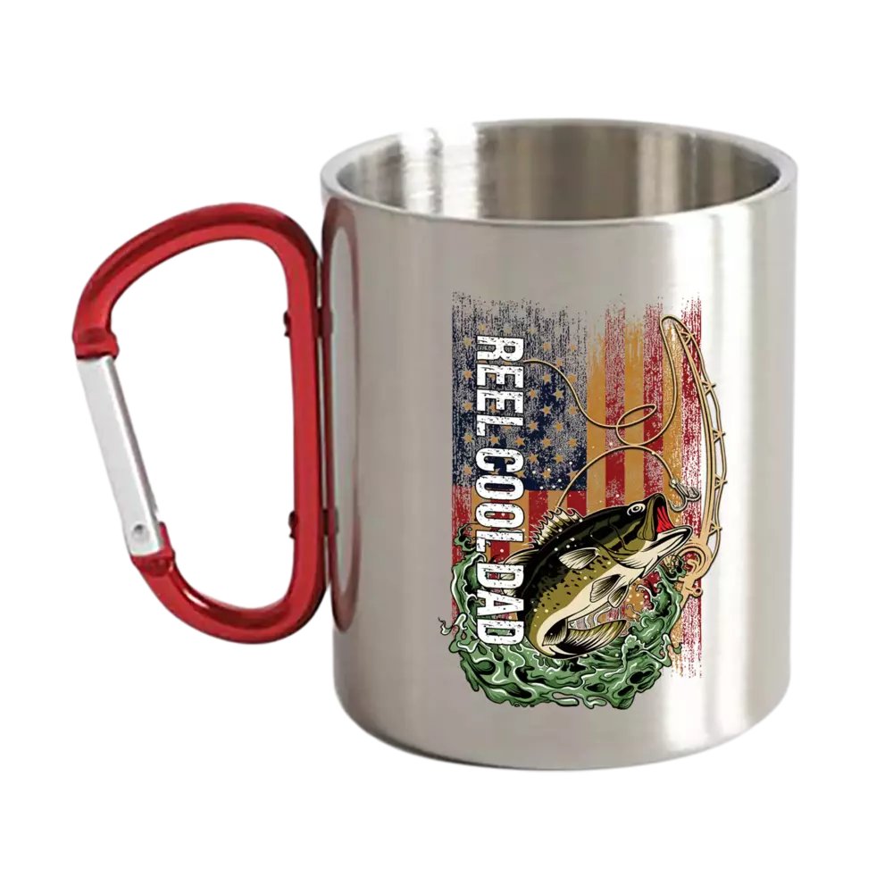 Reel Cool Dad Carabiner Mug 12oz