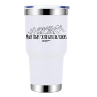 Thumbnail for Make Time For Great 30oz Double Wall Stainless Steel Water Tumbler White