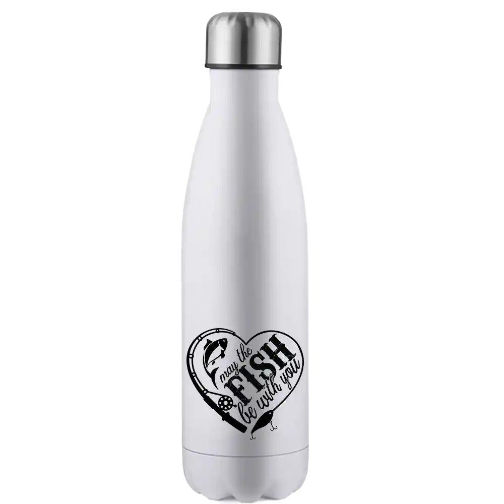May The Fish Be With You Stainless Steel Water Bottle