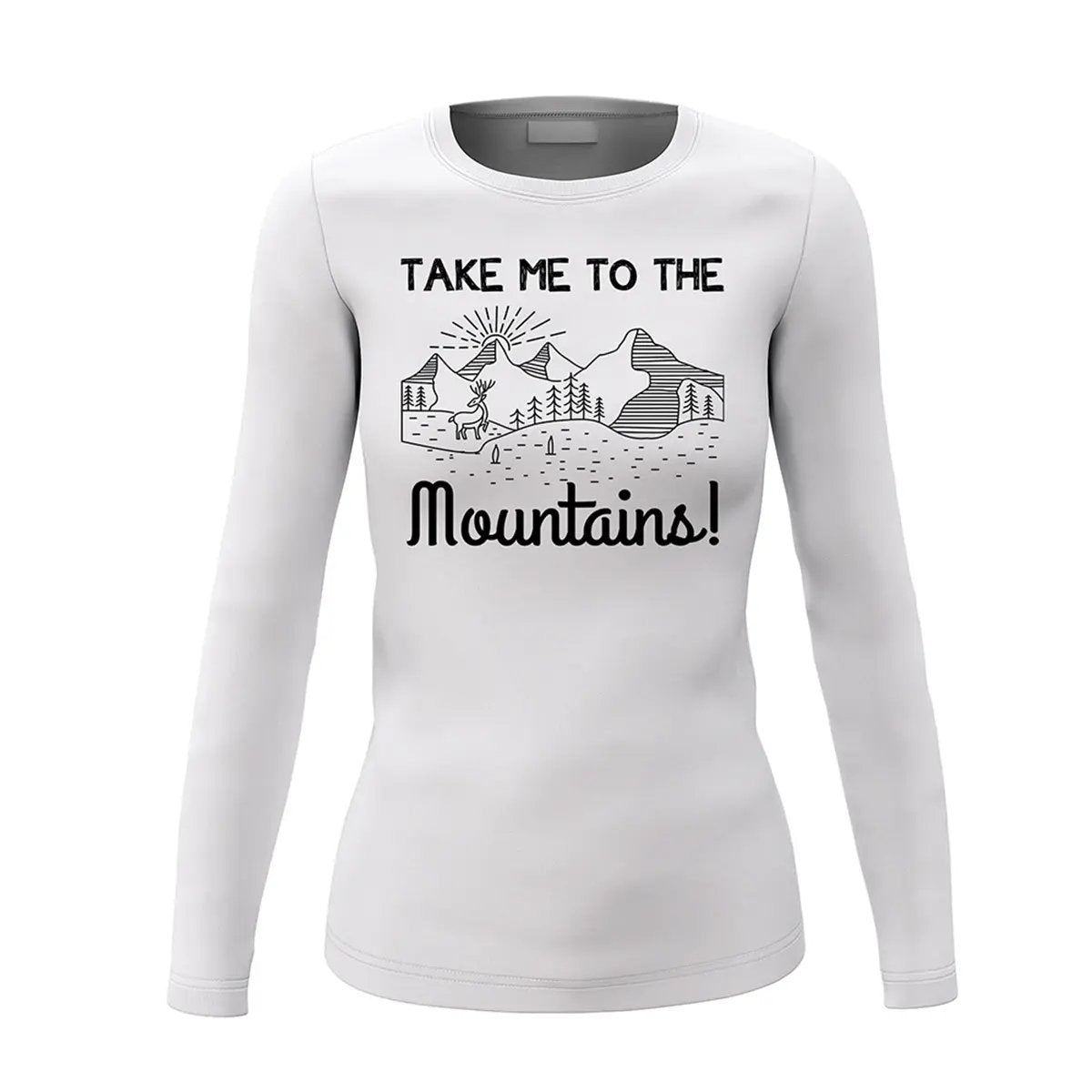 Hiking Take Me To The Mountains Women Long Sleeve Shirt