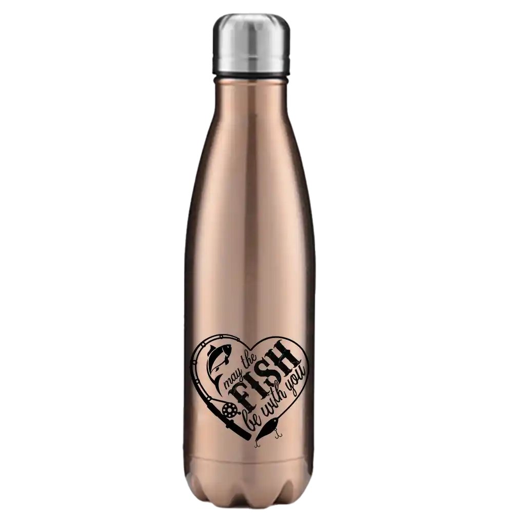 May The Fish Be With You Stainless Steel Water Bottle