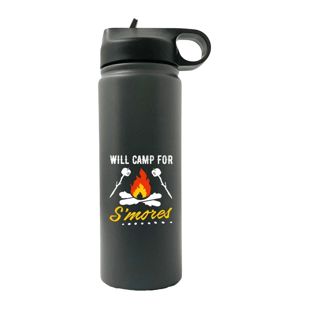 Will Camp For Smores 20oz Sport Bottle