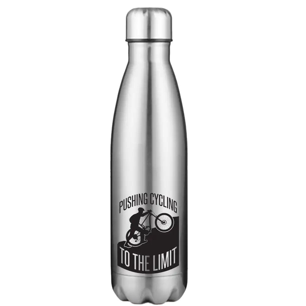 Pushing Cycling To The Limit 17oz Stainless Water Bottle