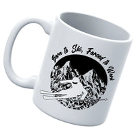 Thumbnail for Born To Ski Forced To Work 11oz Mug