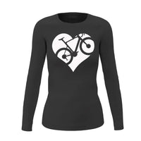 Thumbnail for Heart Bike Women Long Sleeve Shirt