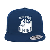 Thumbnail for Pushing Cycling To The Limit Embroidered Flat Bill Cap