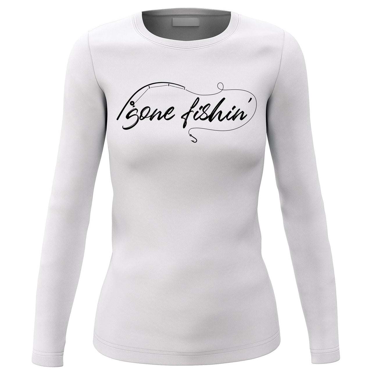 Gone fishing v2 with Rod' Long Sleeve for Women