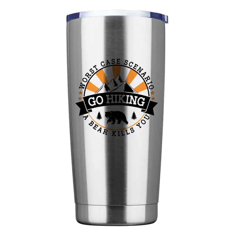 Hiking Worst Case Scenario 20oz Insulated Vacuum Sealed Tumbler