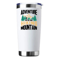 Thumbnail for Adventure Has No Limit Hiking Mountain 20oz Tumbler White
