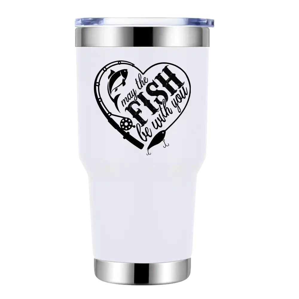 May The Fish Be With You 30oz Stainless Steel Tumbler