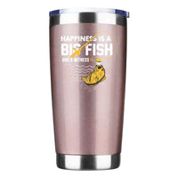 Thumbnail for Happiness Is A Big Fish and A Witness 20oz Tumbler Rosegold