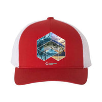 Thumbnail for Fishing Geometry Retro Embroidered Snapback Trucker Hat