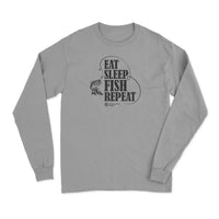 Thumbnail for Eat Sleep Fish Repeat Men Long Sleeve Shirt