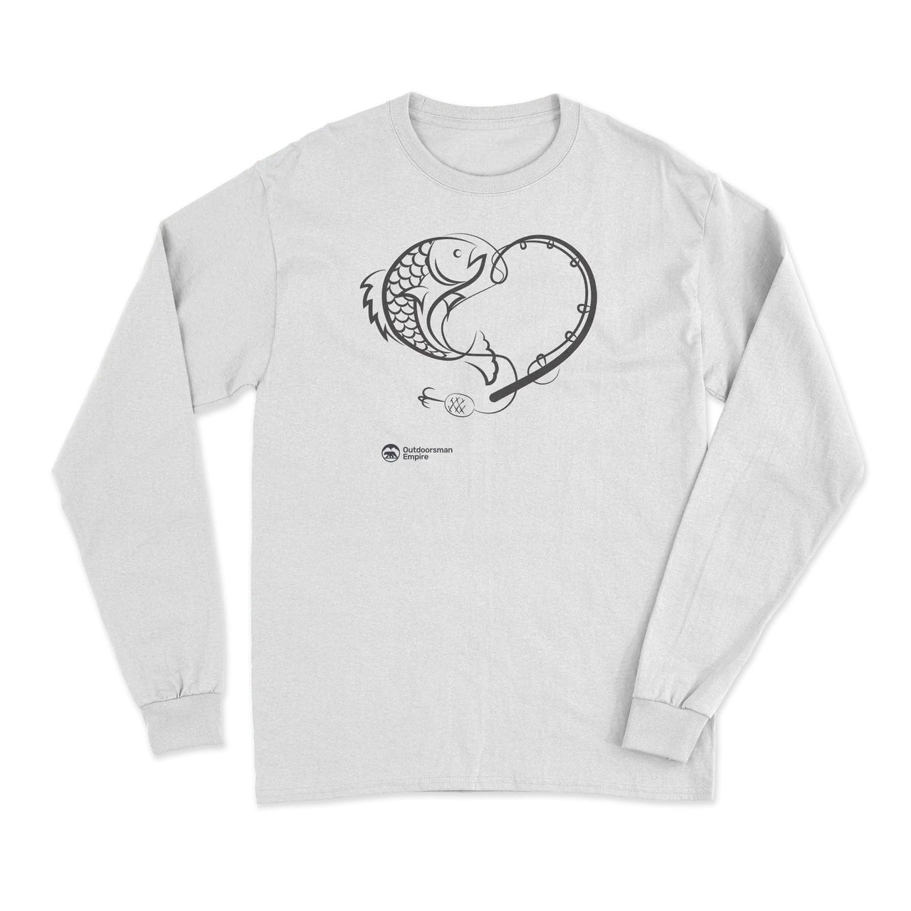 Fishing Heart' Men Long Sleeve Shirt