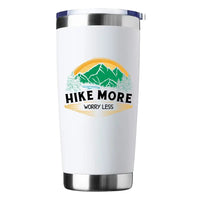 Thumbnail for Hike More Worry Less 20oz Tumbler White