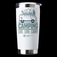 Thumbnail for Camping Live Love Camp 20oz Tumbler White