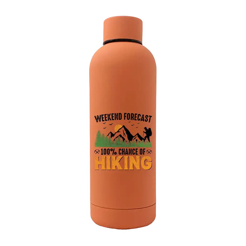 Weekend Forecast 100% Hiking 17oz Stainless Rubberized Water Bottle