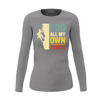 Thumbnail for Climbing I Do All My Own Stunts Women Long Sleeve Shirt