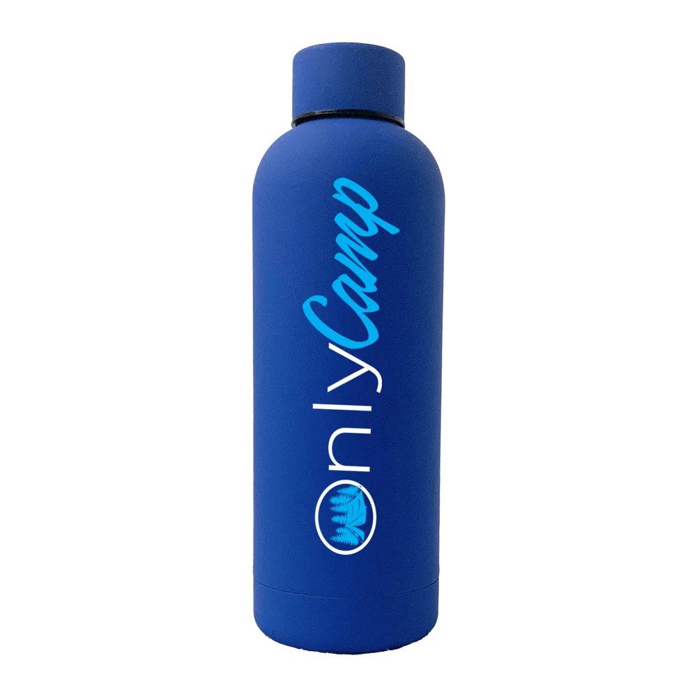 Only Camp 17oz Stainless Rubberized Water Bottle