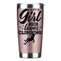 Thumbnail for Climbing Just A Girl Who Loves Climbing 20oz Insulated Vacuum Sealed Tumbler