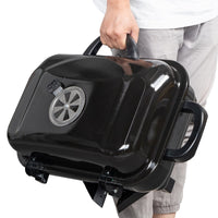 Thumbnail for Portable Folding Charcoal Grill BBQ and Smoker with Lid