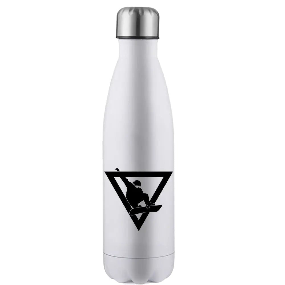 Never Underestimate An Old Snowboarder Stainless Steel Water Bottle