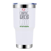 Thumbnail for I Love Camping In The Woods 30oz Insulated Vacuum Sealed Tumbler