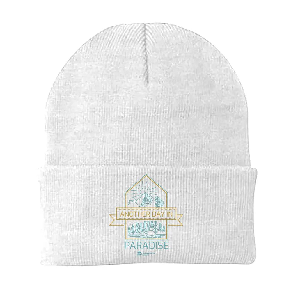 Another Day In Paradise Embroidered Beanie