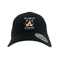 Thumbnail for Will Camp For Smores Embroidered Trucker Hat