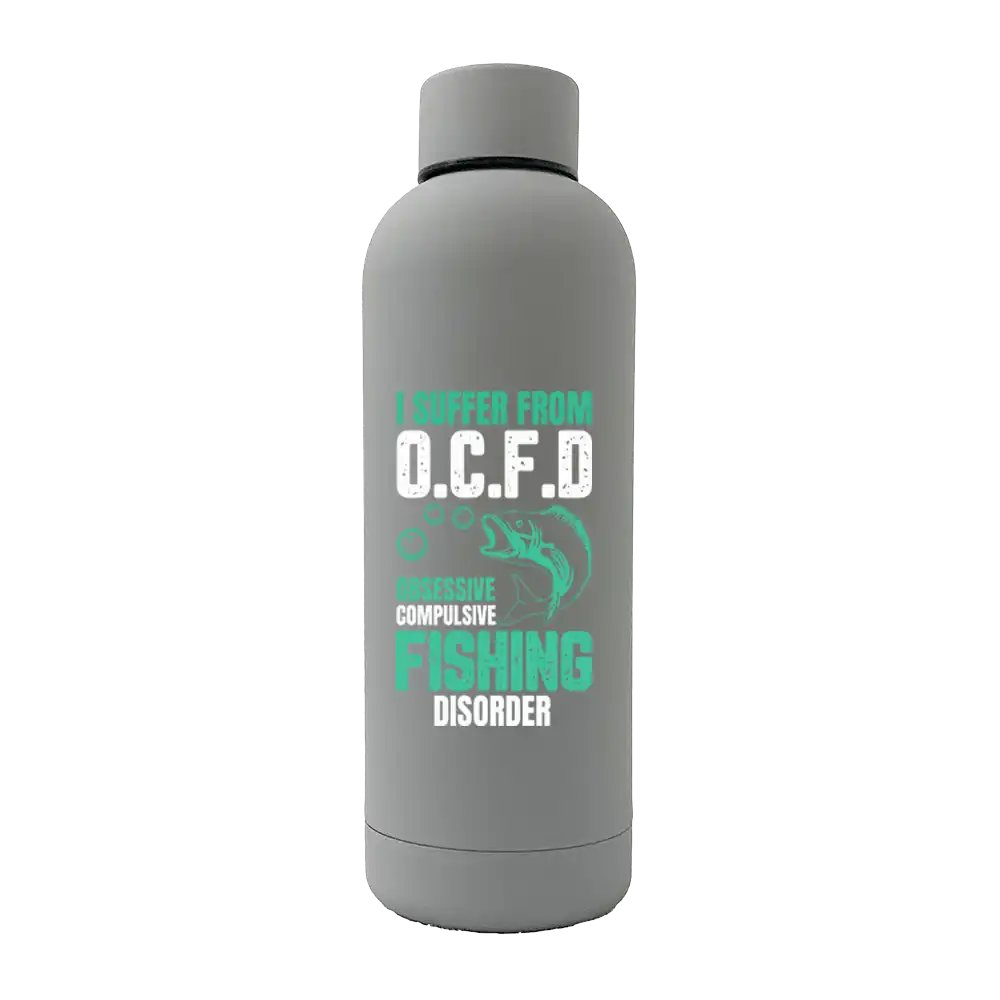 OCFD 17oz Stainless Rubberized Water Bottle