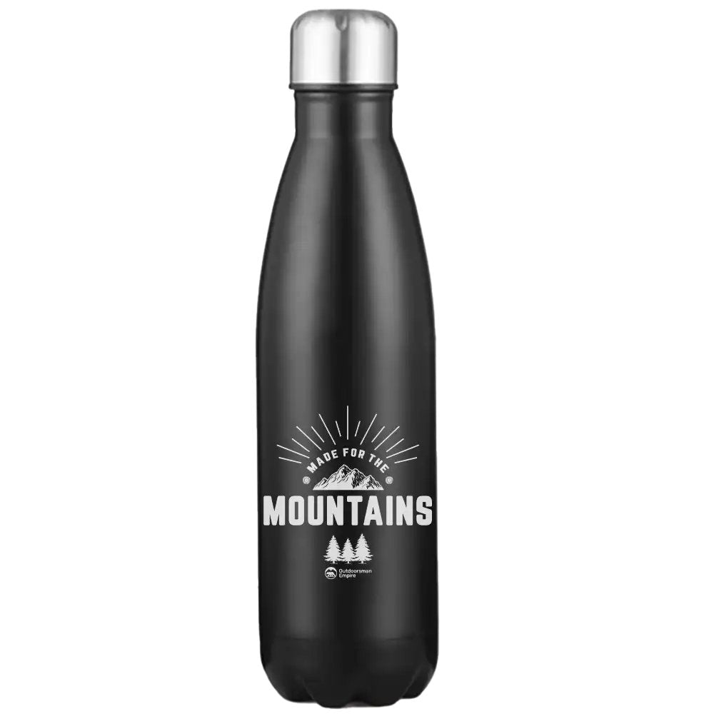 Made For The Mountains 17oz Stainless Water Bottle Black