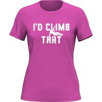 Thumbnail for Climbing I'd Climb That T-Shirt for Women