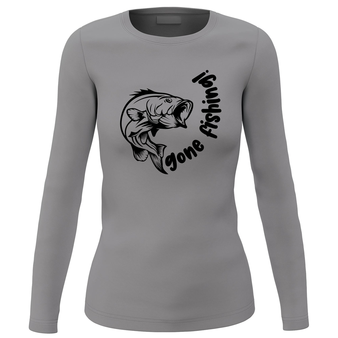 Gone Fishing v1' Long Sleeve for Women