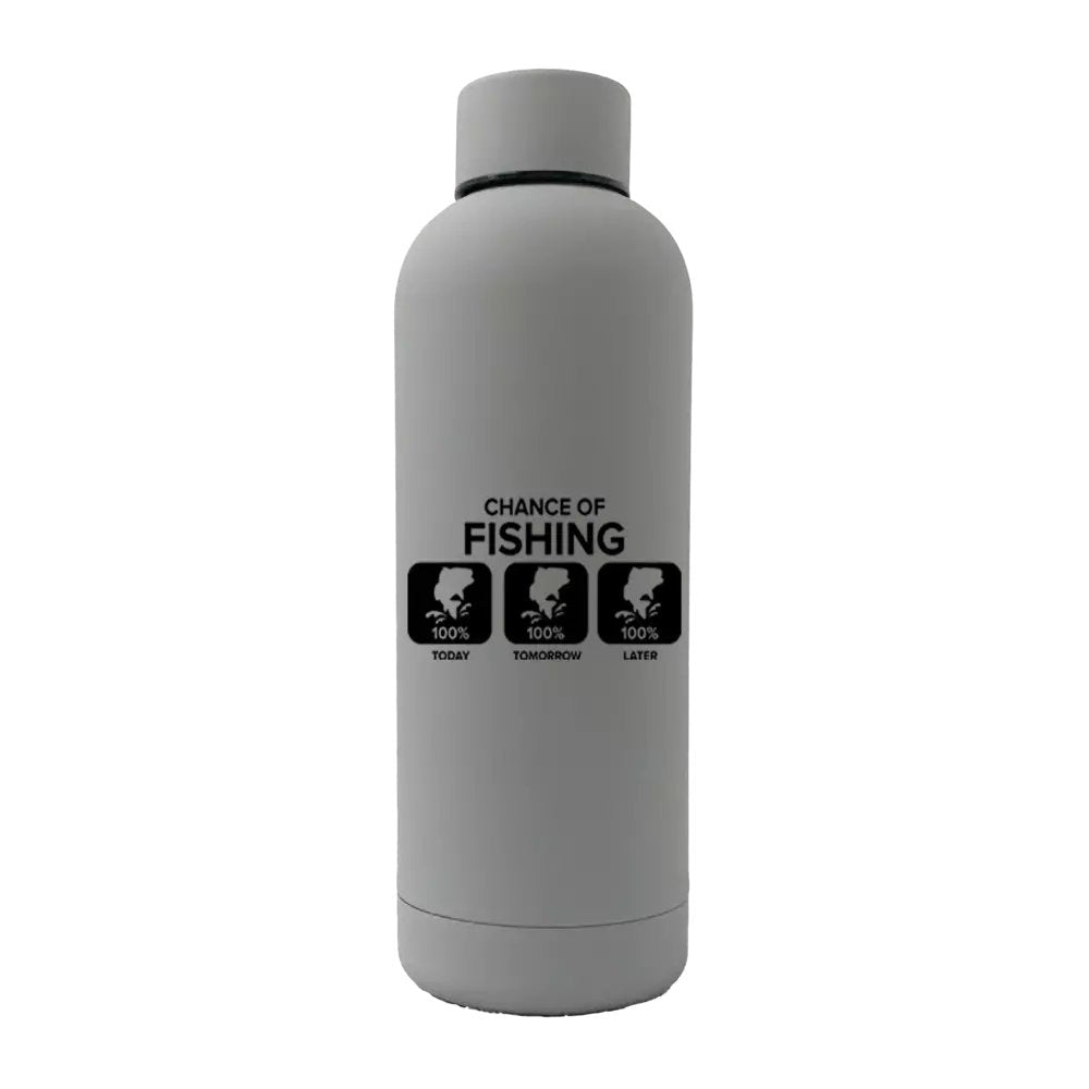 Chance of Fishing 17oz Stainless Rubberized Water Bottle