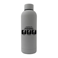 Thumbnail for Chance of Fishing 17oz Stainless Rubberized Water Bottle
