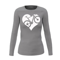 Thumbnail for Heart Bike Women Long Sleeve Shirt