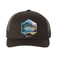 Thumbnail for Fishing Geometry Retro Embroidered Snapback Trucker Hat