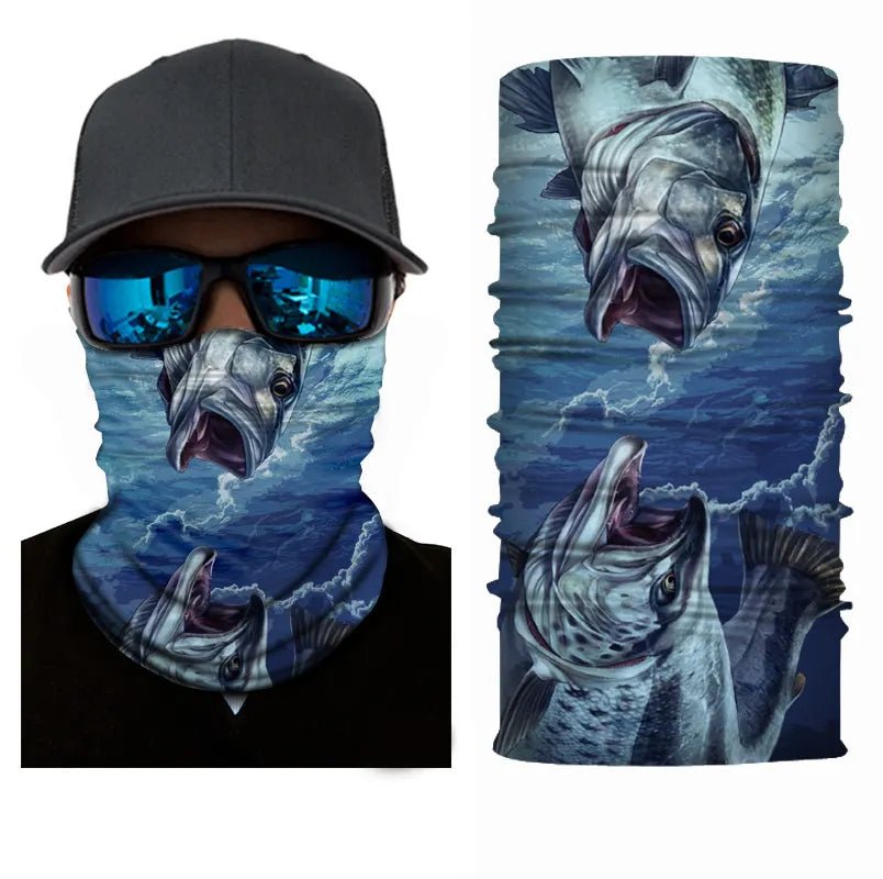 Open Mouth Bass Neck Gaiter Face Mask