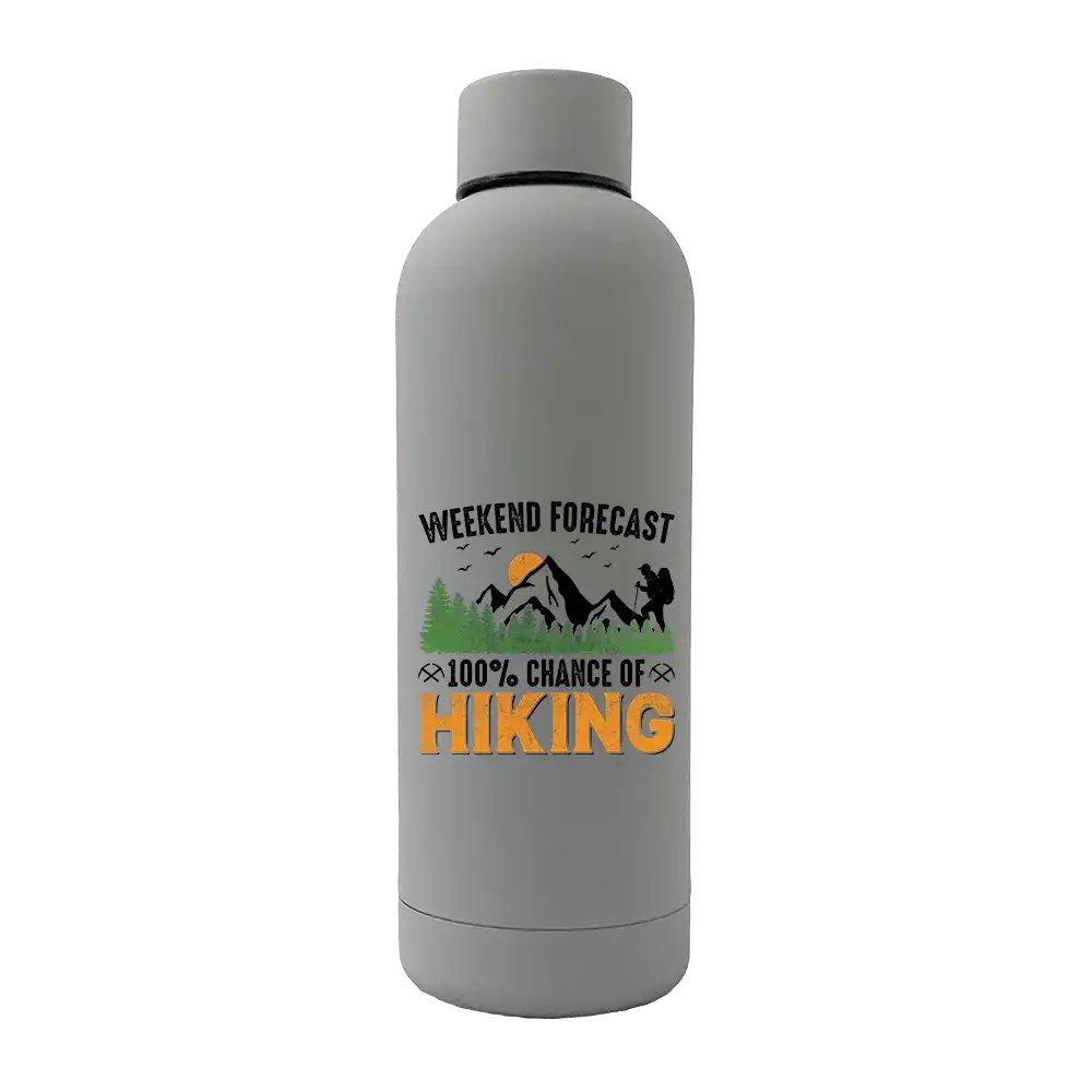 Weekend Forecast 100% Hiking 17oz Stainless Rubberized Water Bottle