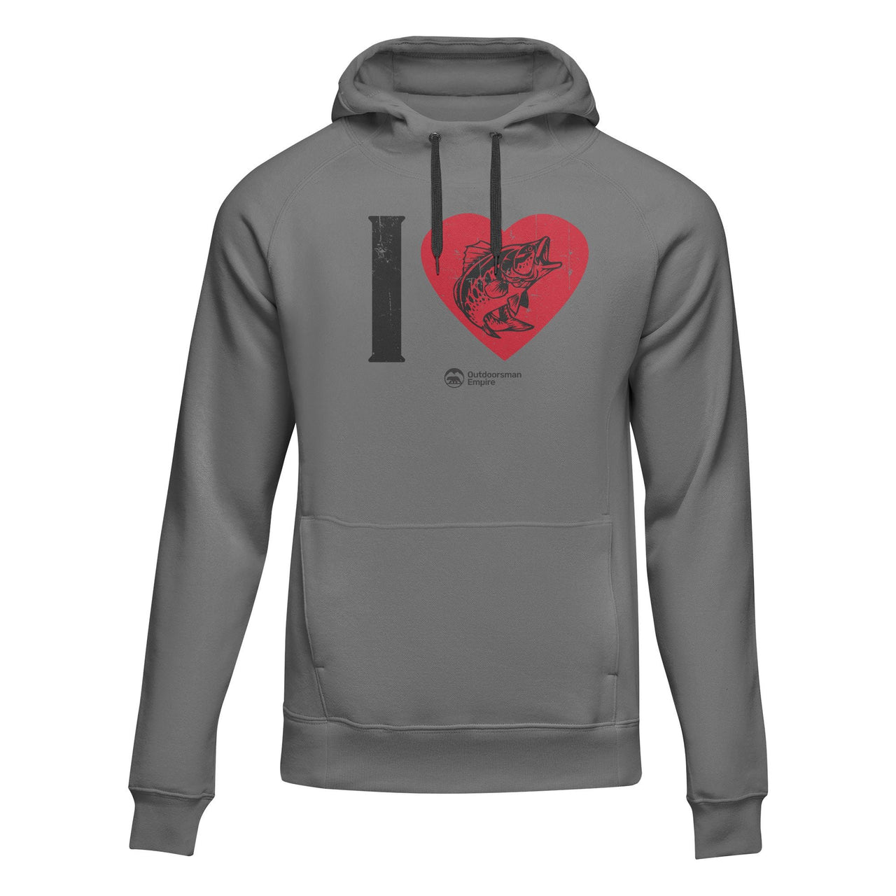 I love Fishing' Adult Fleece Hooded Sweatshirt