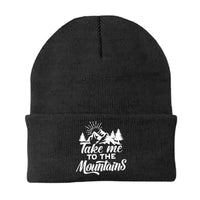 Thumbnail for Hiking Take Me To The Mountains Embroidered Beanie