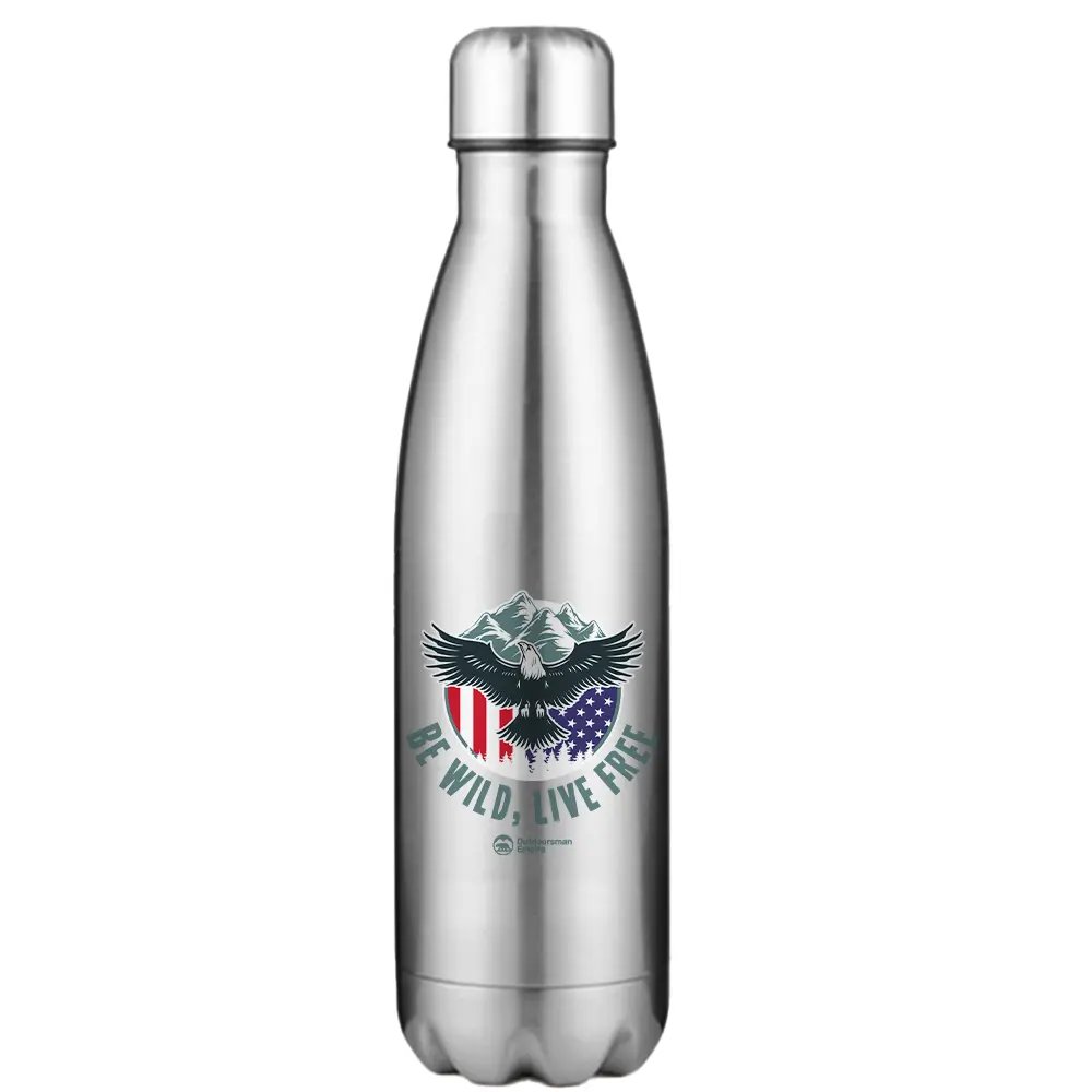 Be Wild Be Free Stainless Steel Water Bottle