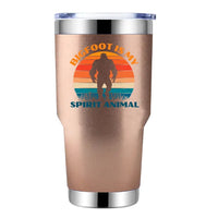 Thumbnail for Bigfoot Is My Spirit Animal 30oz Tumbler Rosegold
