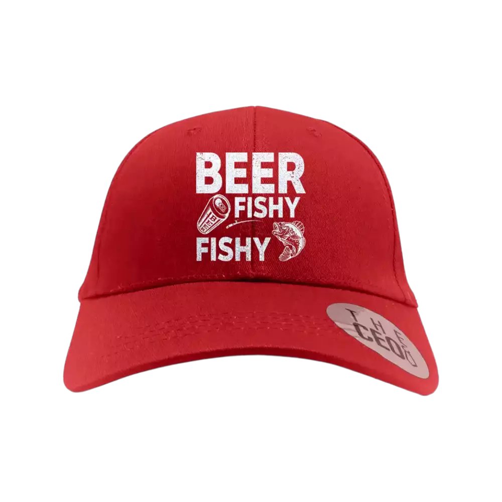 Beer Fishy Fishy Embroidered Baseball Hat