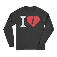 Thumbnail for I Love Skiing Long Sleeve T-Shirt